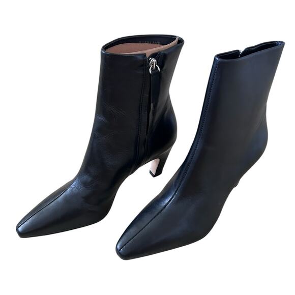 EVERLANE Women's The Short Banana Leather Boot in Black-Size 9 - Picture 2 of 8